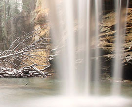 Kiss Under a Waterfall