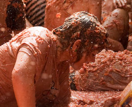 Participate in La Tomatina